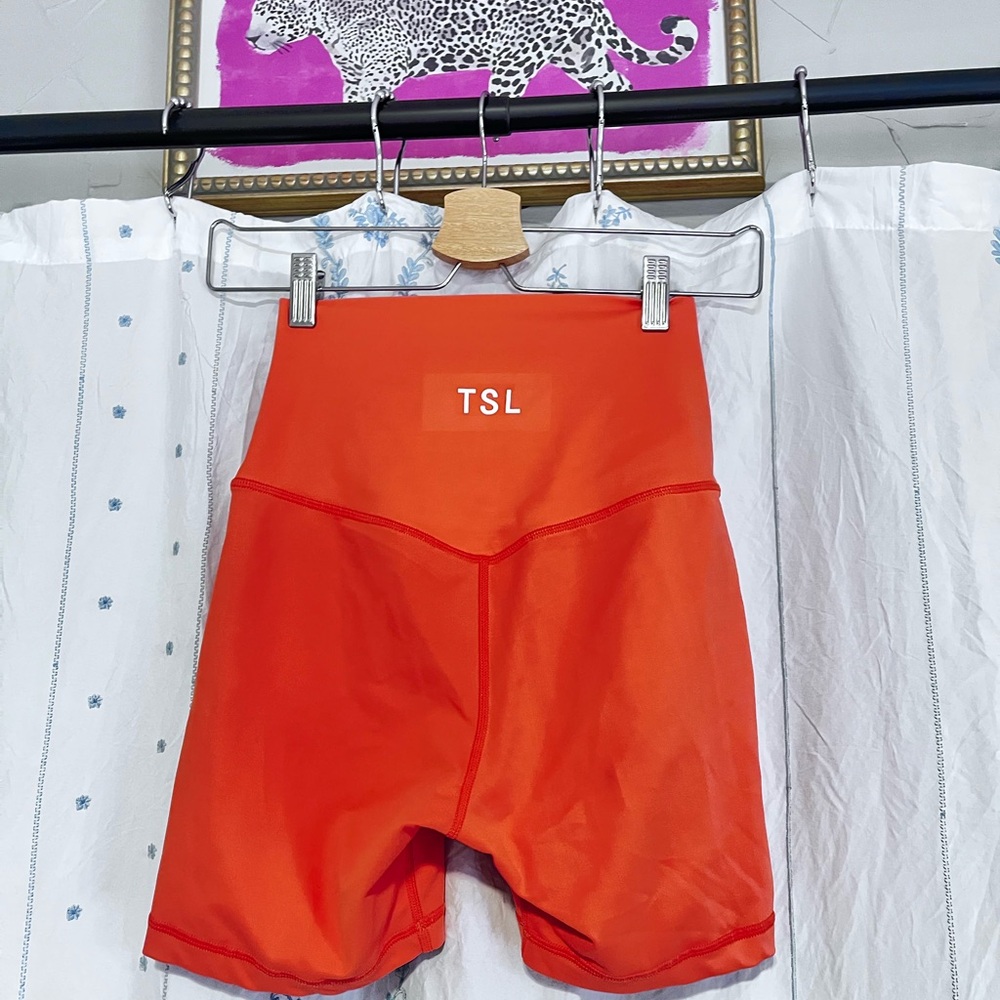 Women's Vibrant Orange Bike Shorts